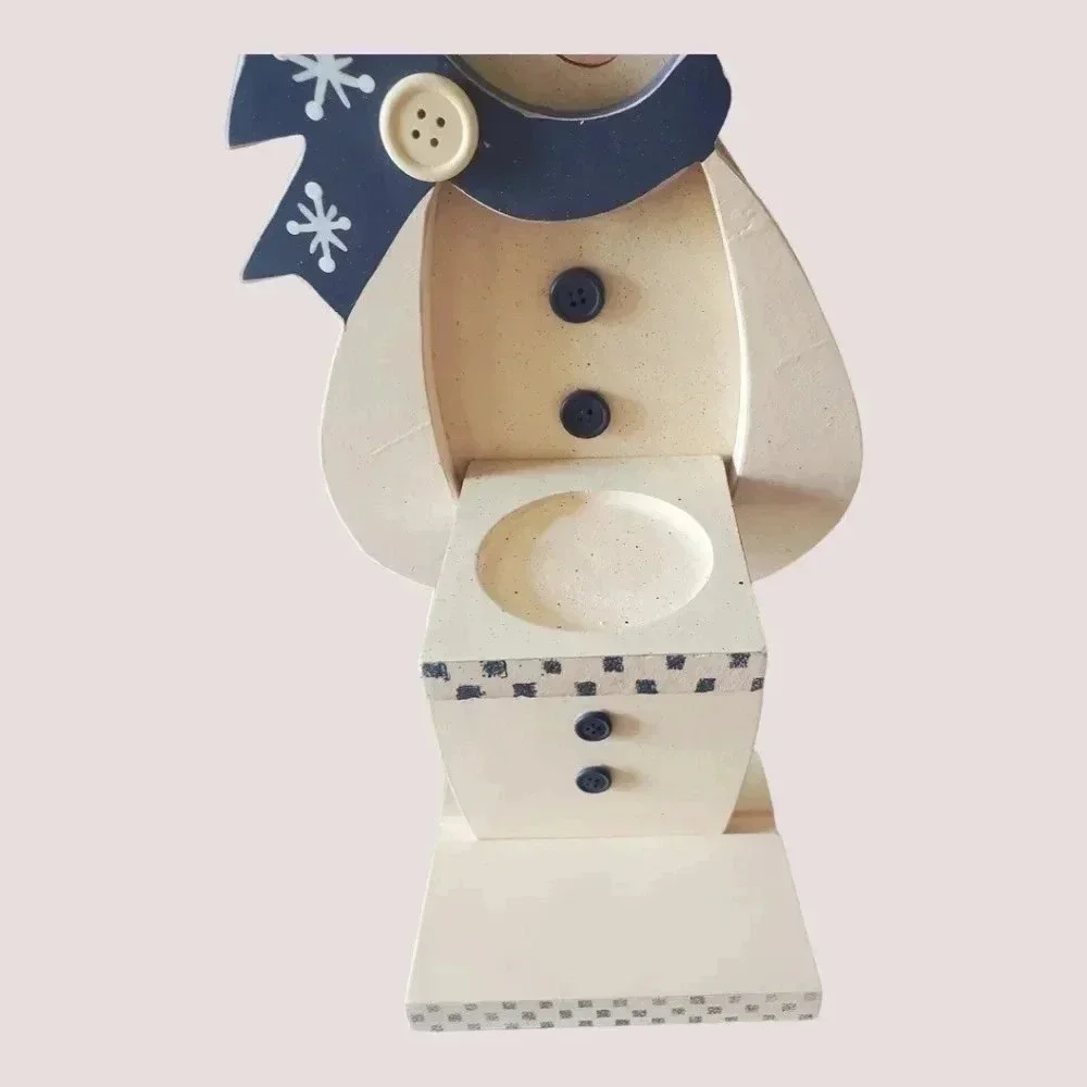 unbranded snowman candle